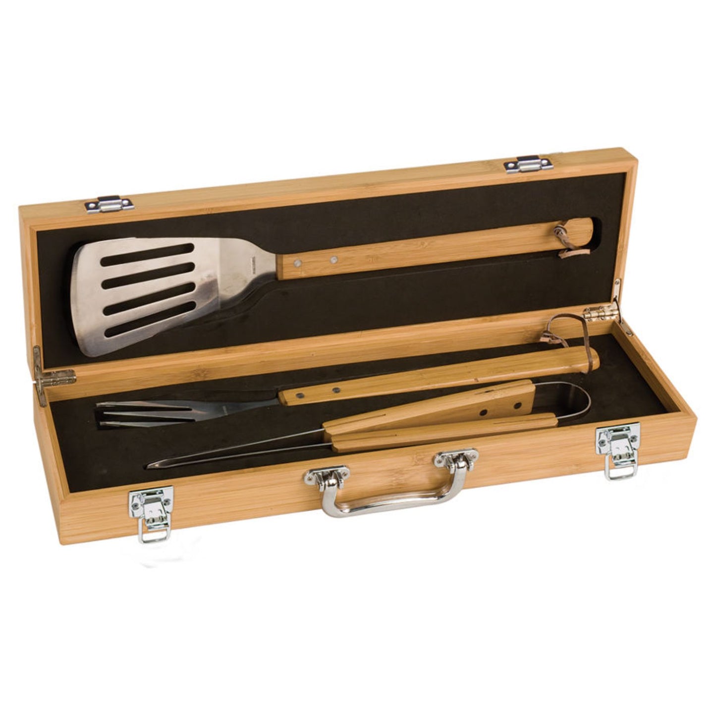 3-Piece Bamboo BBQ Set