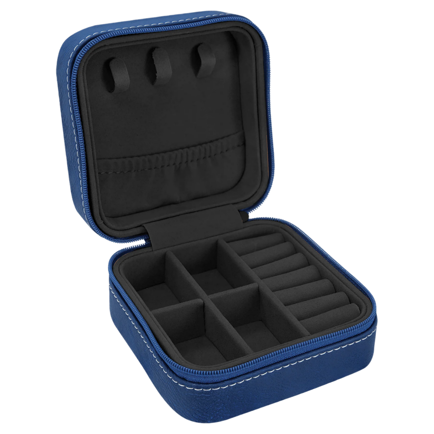 Blue Travel Jewelry Box