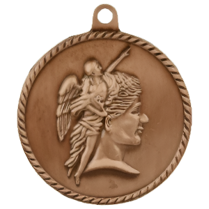 2" High Relief Achievement Medal with Neck Ribbon