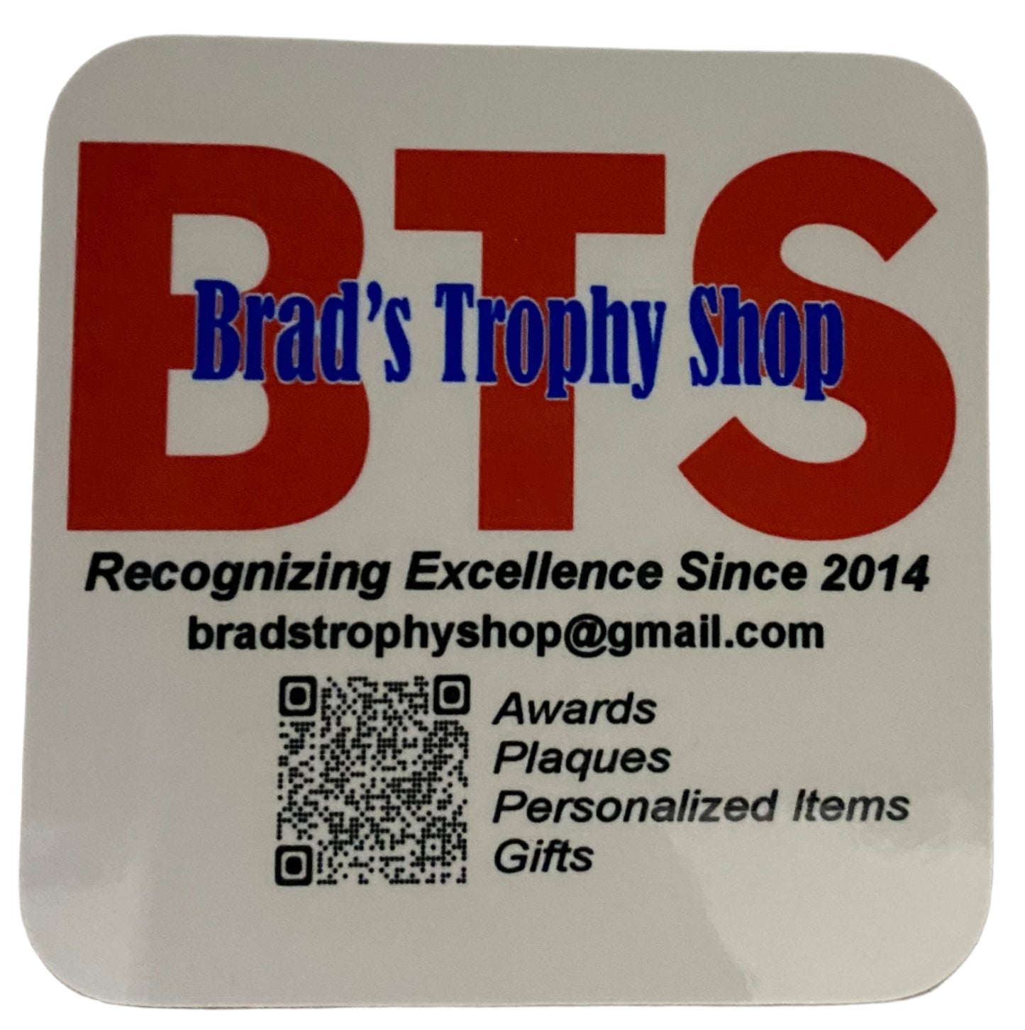 3.5" x 3.5" Custom Gloss White Hardboard Square Coaster