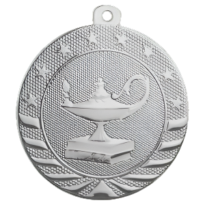 2" Starbrite Lamp of Knowledge Medal with Neck Ribbon