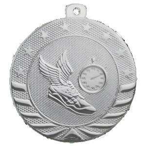 2" Starbrite Track Medal with Neck Ribbon