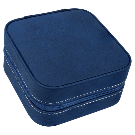 Blue Travel Jewelry Box