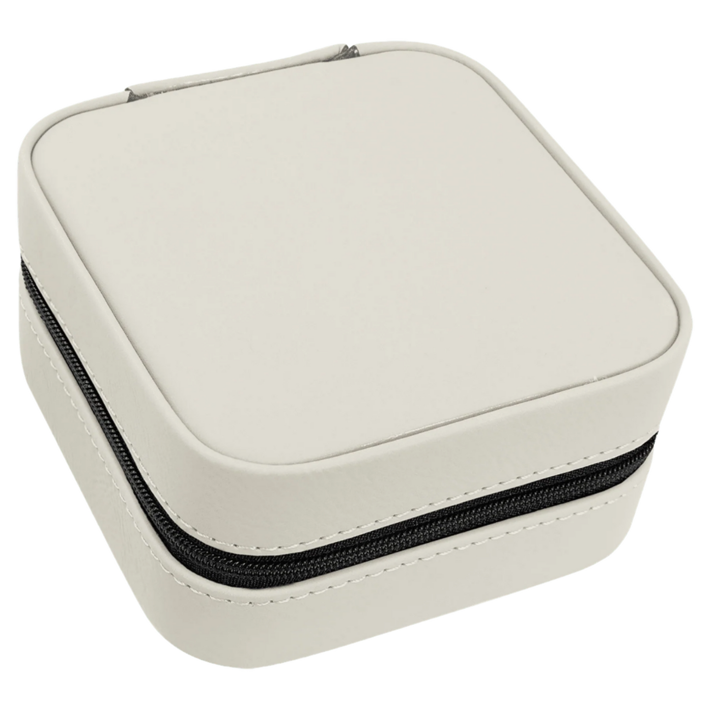 White Travel Jewelry Box