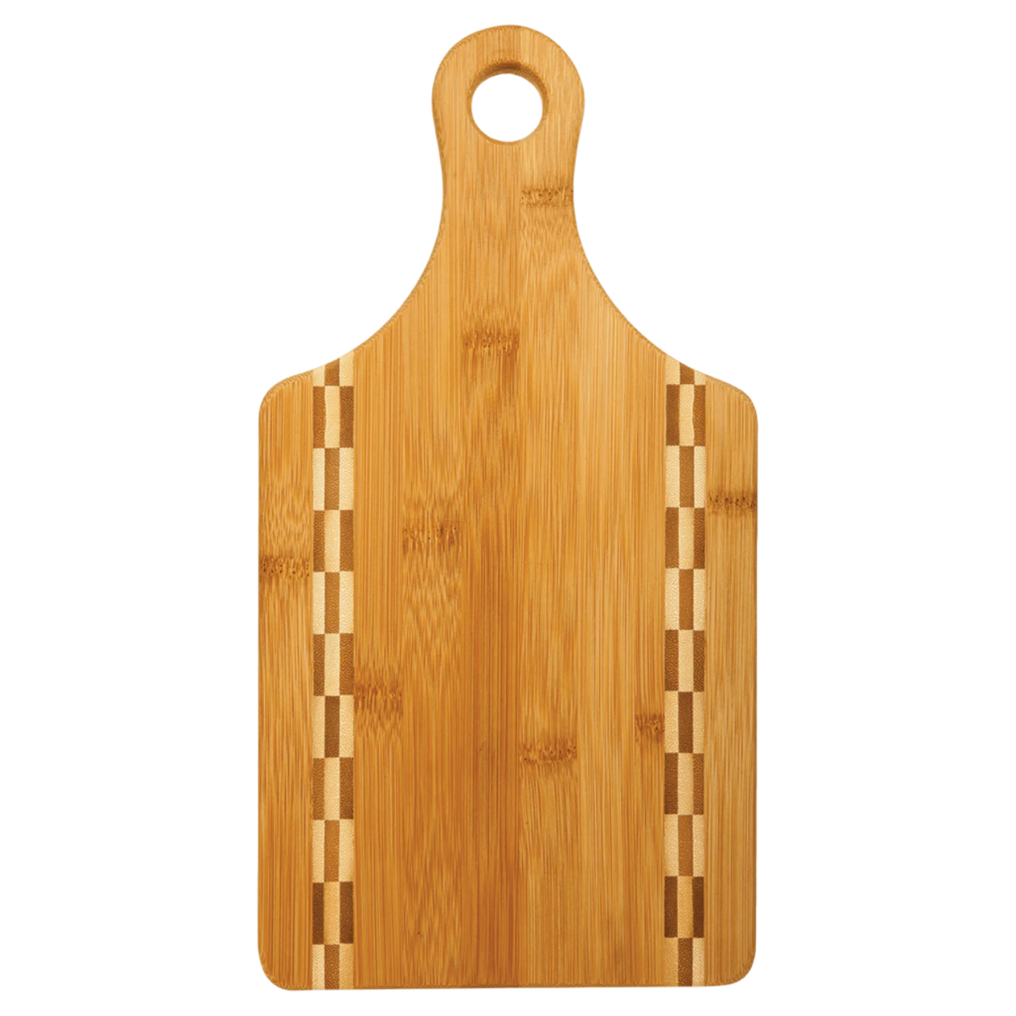 Custom Bamboo Paddle Cutting Board with Butcher Block