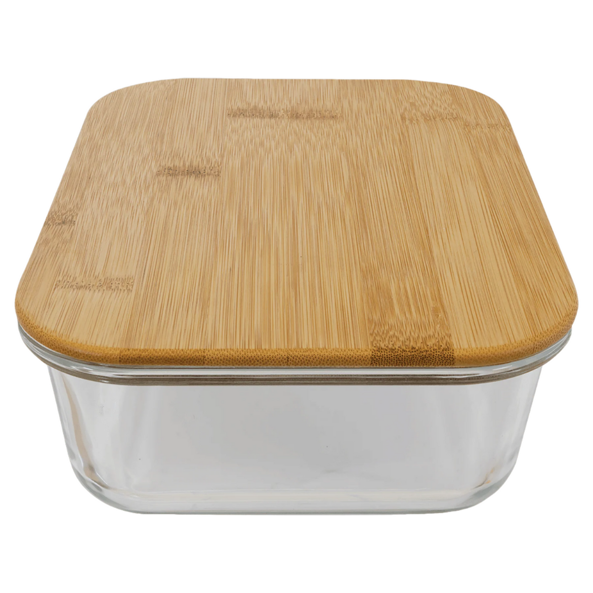 Square Glass Container Lab Custom Square Glass Container with Bamboo Lid – Brad's Trophy Shop