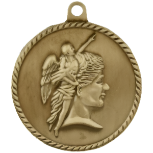 2" High Relief Achievement Medal with Neck Ribbon