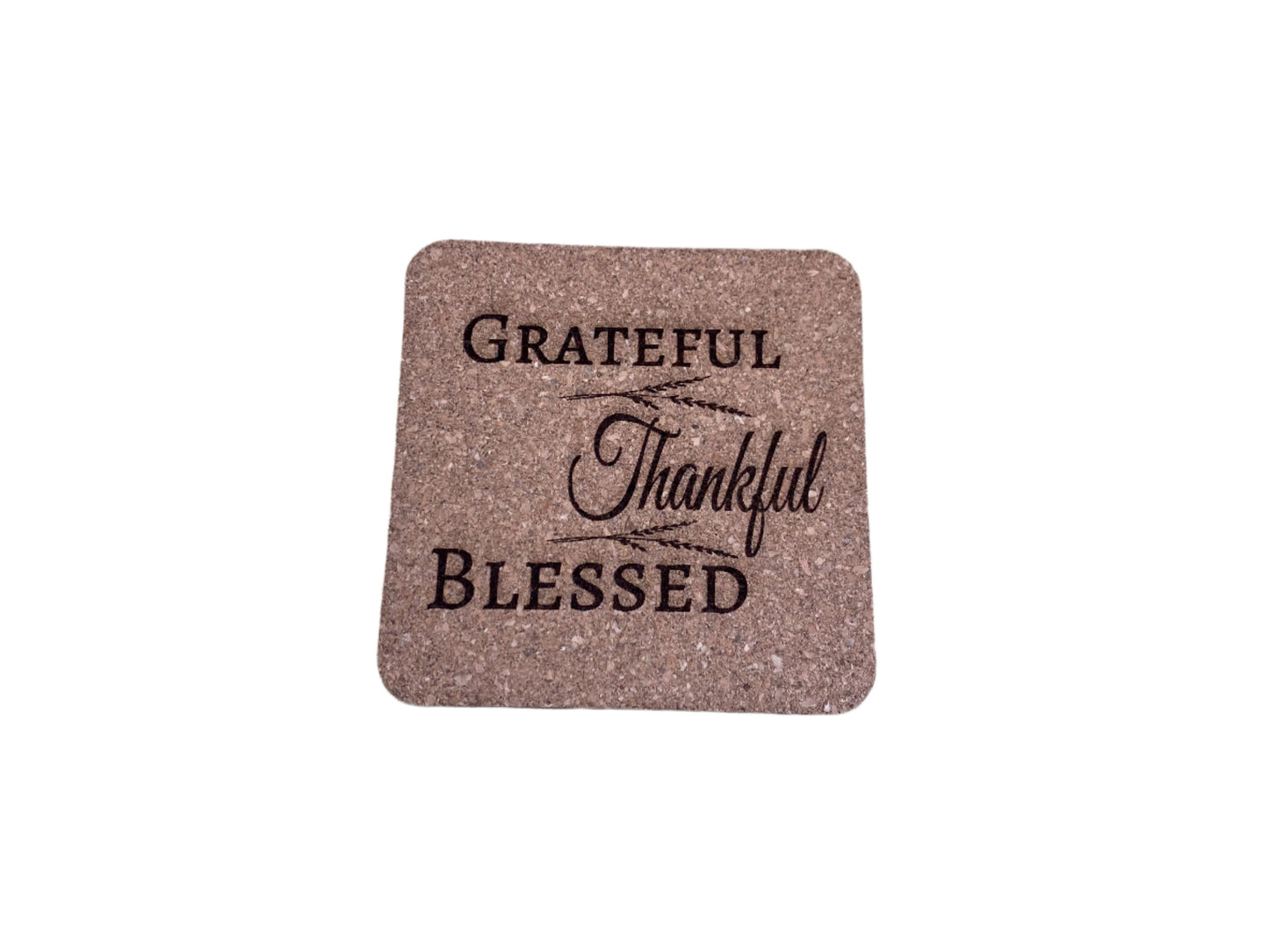 Square Cork Coasters - 4 Pack