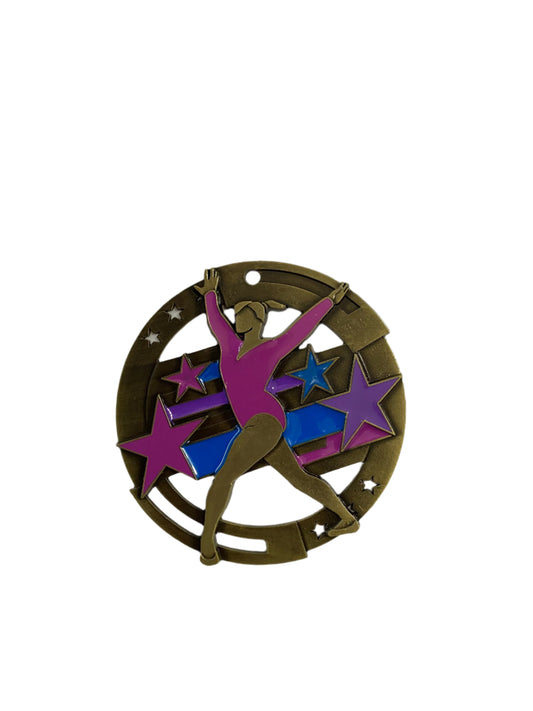 2 3/4" Gymnastics Gold Medal