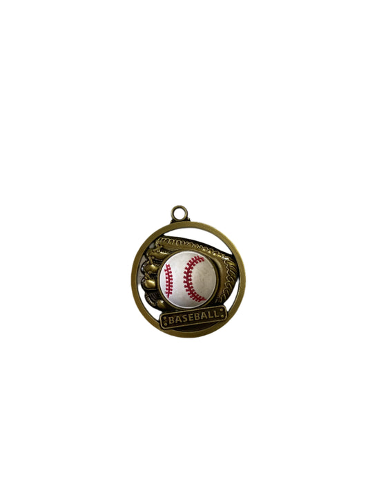 2 1/4" Gold 3D Baseball/Softball Medal