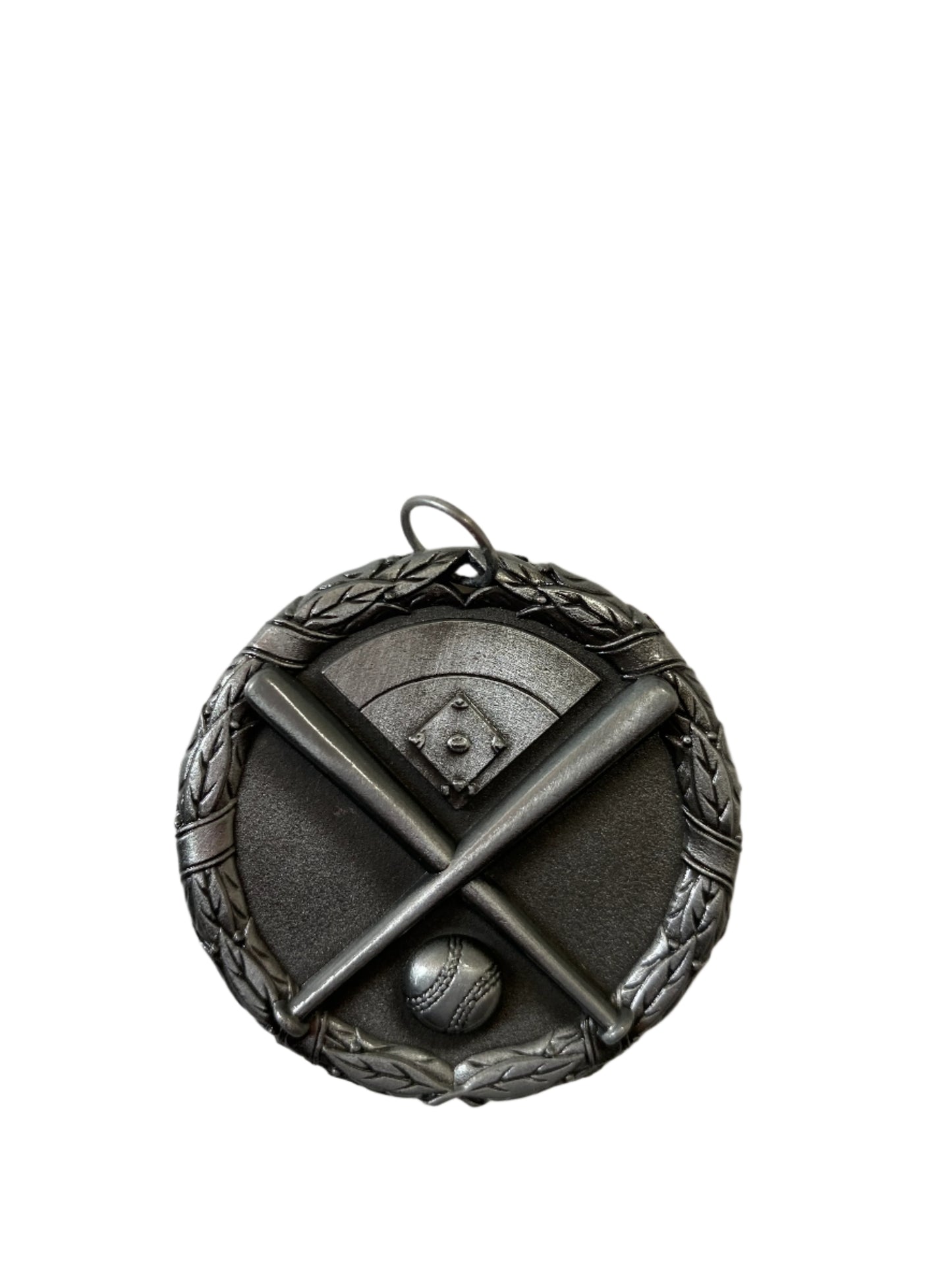 2" Silver Cross Bat Medal