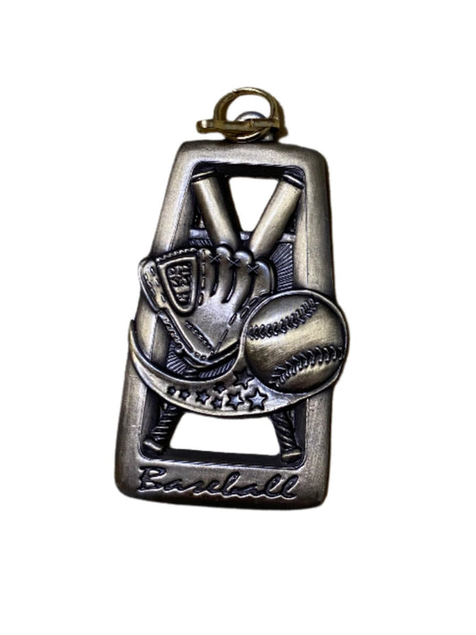 2 3/4" Silver Baseball All-Star Blast Medal