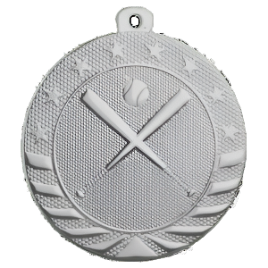 2" Starbrite Baseball/Softball Medal with Neck Ribbon